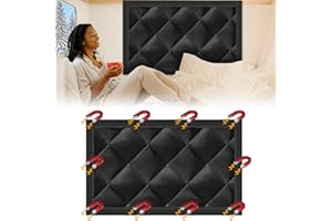 Beeveer Rv Magnetic Window Insulation Kit 16 x 25 Inches Pre Cut Magnetic Rv Thermal Insulation Curtain Quilted Oxford Fabric Thicken Cotton Fill Keep Heat in Cold out for Winter Camper Window Trailer