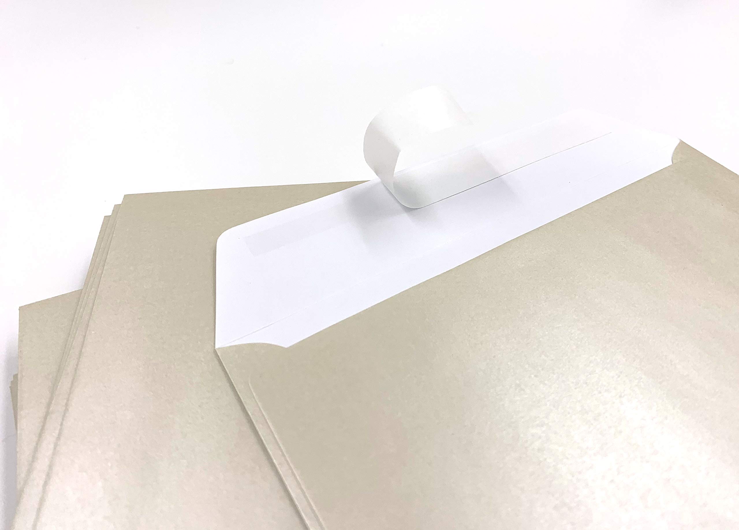 100 Envelopes, White Pearl, Pearls, C5 = 229 x 162 mm, Peel and Seal, 100 g/m² Premium
