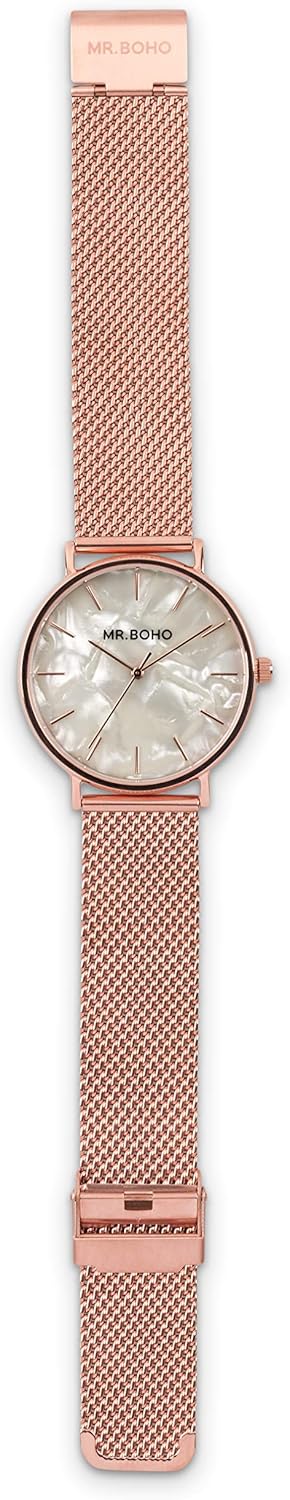 MR. BOHO Reloj Analógico para Adultos Unisex de Cuarzo con ...