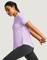 Women's Short Sleeve Workout Shirts Breathable UPF