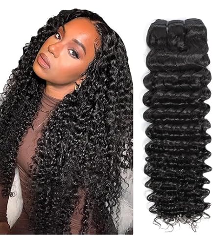 Human Hair Extensions 14-20 Inch Water Wave Bundles Virgin Hair Amazon.com : Water Wave Bundles Human Hair (14 16 18 20 Inch  main image 4