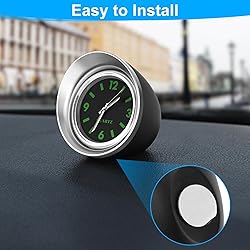 Linkstyle Car Clock, Stick on Dashboard Analog Car
