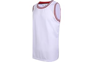 Pullonsy Men's Mesh Athletic Basketball Jersey V-Neck Hip Hop Sports Shirts Fans Tank Top
