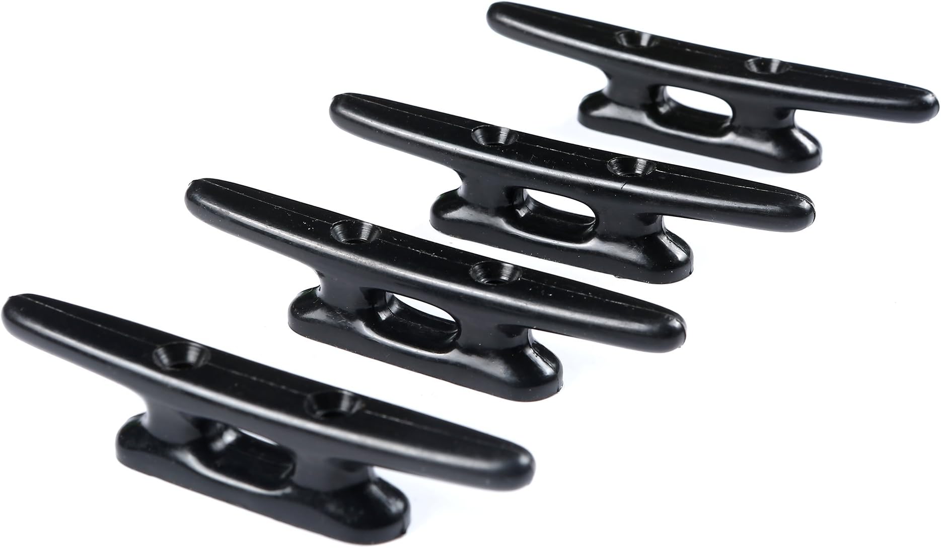 Mxeol Boat Dock Nylon Cleats Black 4", 6" (4 Pack