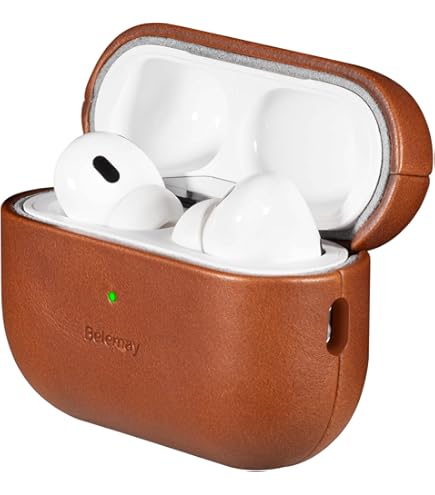 AirPods本体　茶色 Brown AirPods case ﻿audioCASE classic leather for AirPods (brown)
