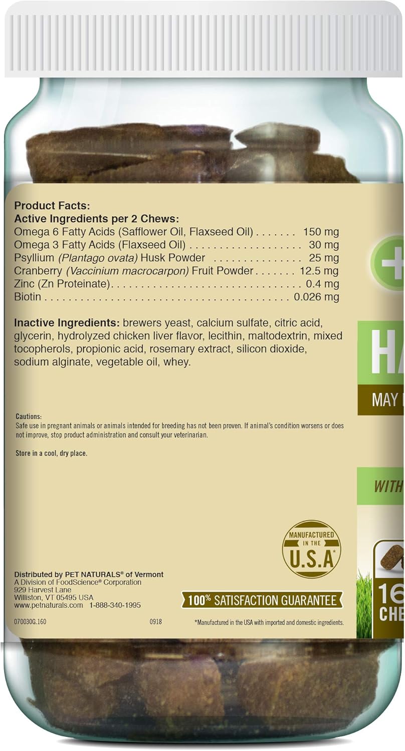 Pet Naturals Hairball for Cats with Omega 3, Chicken Flavor, 160 Chews - Image 4