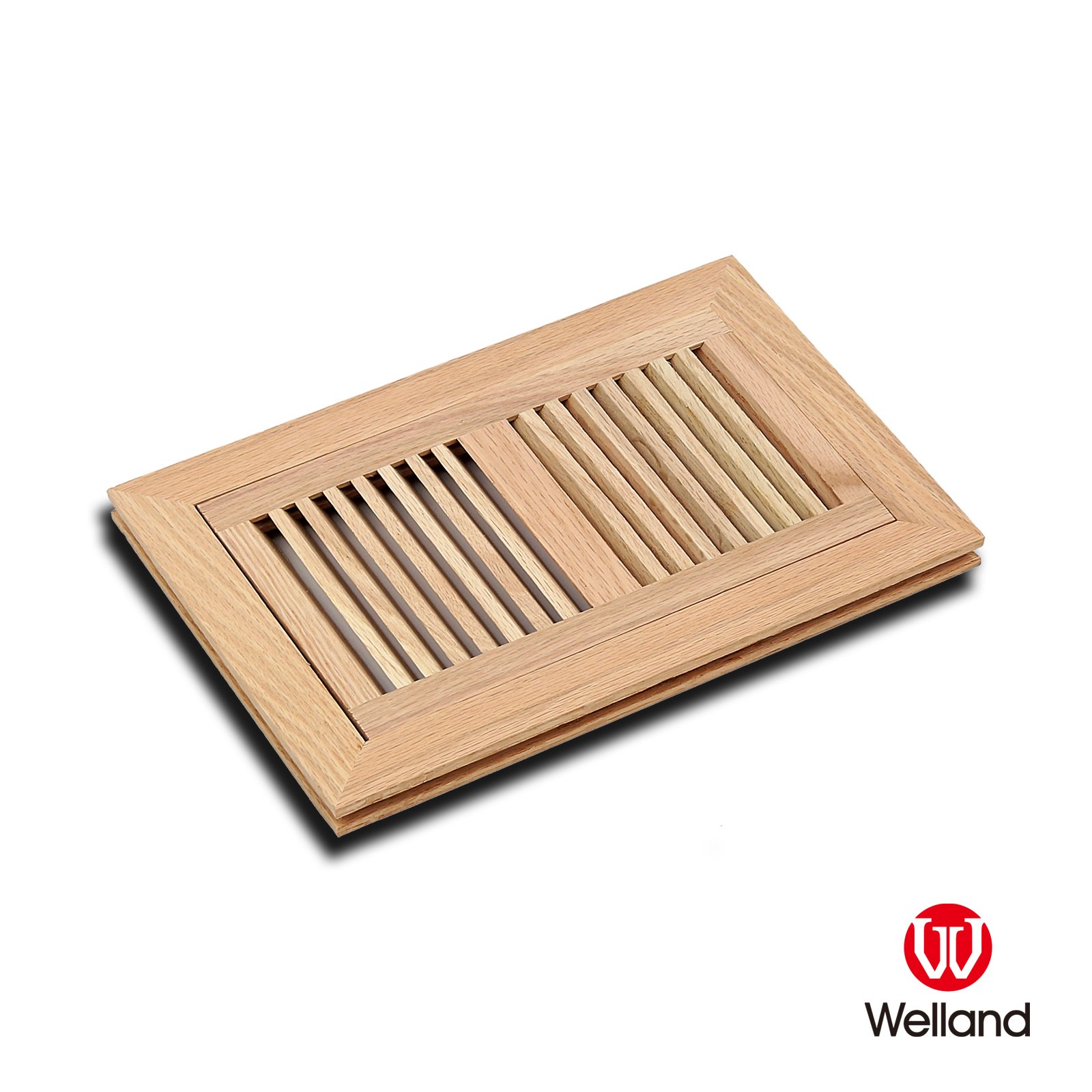 Welland 6 Inch X 14 Inch Red Oak Wood Vent Cover Floor Register