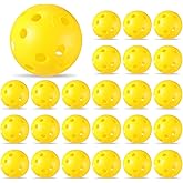 Lunmon 24 Pack Practice Golf Balls 42 mm Limited Flight Plastic Golf Training Airflow Hollow Ball for Driving Range Swing Practice Backyard Indoor Outdoor Home