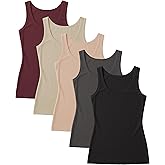 Sexy Basics Women's Cotton Stretch Tank Tops | Multi Packs & Colors Sport Tanks