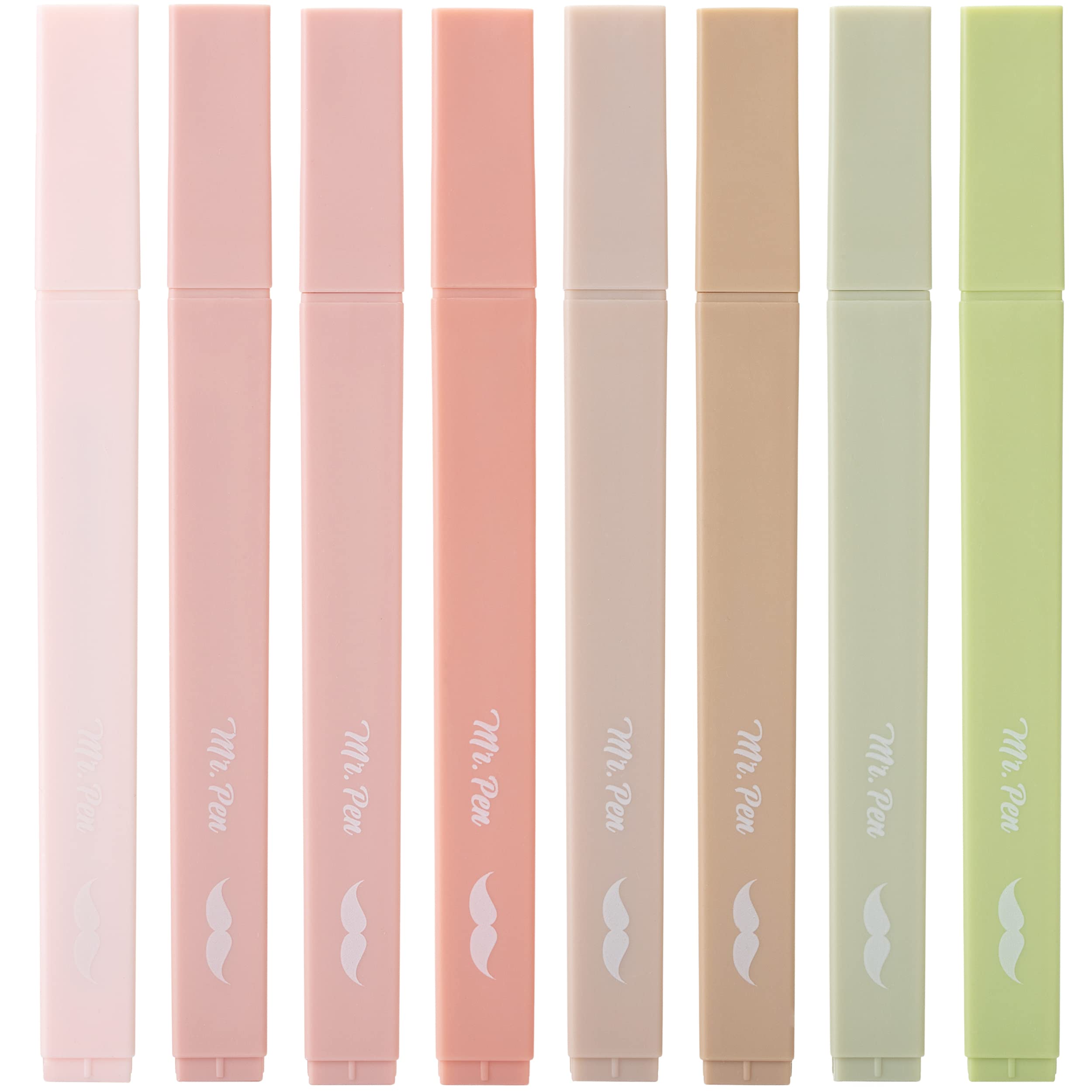 Photo 1 of Mr. Pen- Aesthetic Highlighters, 8 pcs, Chisel Tip, Boho Colors, No Bleed Bible Highlighter Pastel, Assorted Colors, Cute