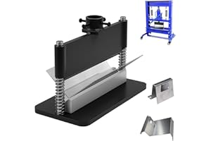 NOLIVEN 12" Press Brake Attachment, Hydraulic Press Accessories Kit, Dual Spring Design, Heavy Duty Metal Bending Tool For Standard 12/20 Ton Hydraulic Shop Presses