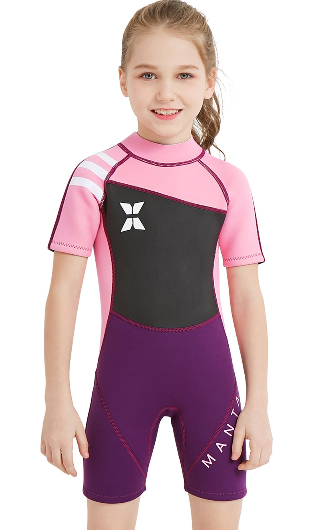 DIVE & SAIL Kids 2.5mm Warm Wetsuit One Piece UV Protection Shorty Suit
