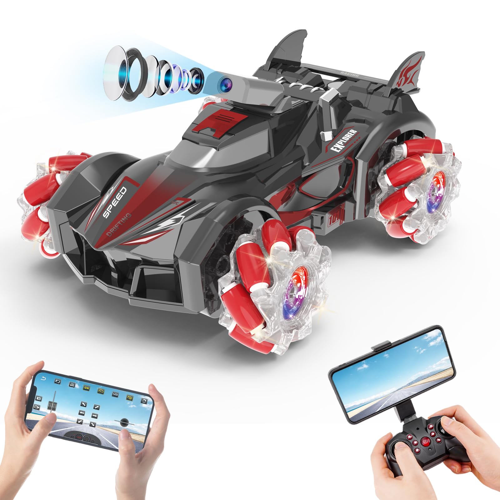 Yasola RC Car with Camera for Kids, Remote Control