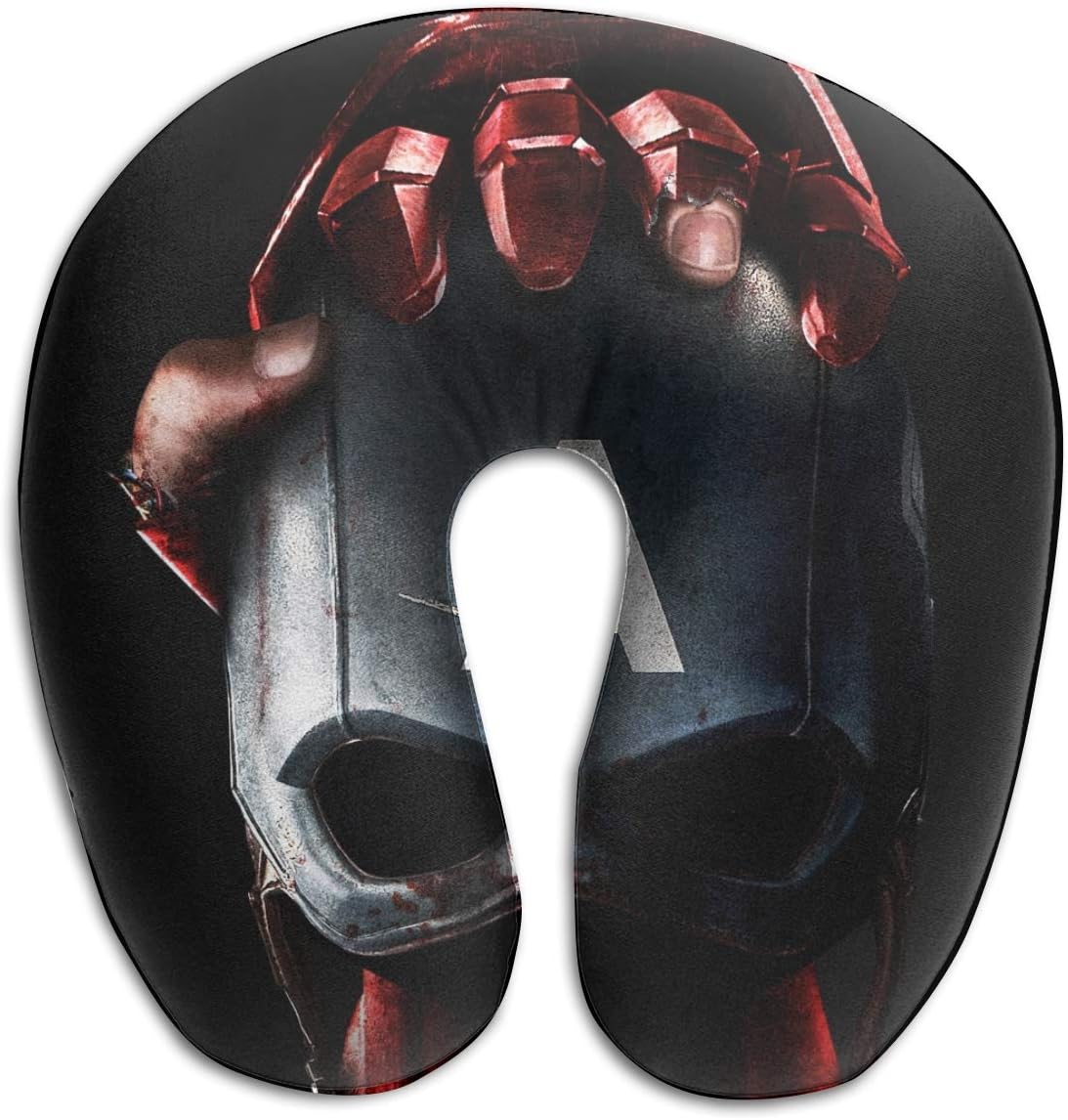 HomeYdecor Civil War Captain America Soft Memory Foam U-Shaped Pillows Travel Outdoor Portable Pillow Neckrest Travel Folding Pillow