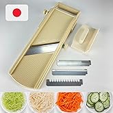 SOONEAR Mandoline Slicer for Vegetable, Fruit [Made in Japan] Kitchen Peelers Japanese Stainless Steel Blade