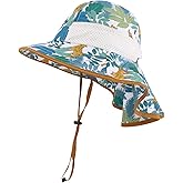 MA COWCF Baby Sun Hat with Neck Flap for Sun Protection Toddler Beach Hat UPF 50+ Outdoors 0-6 Years Boys Girls