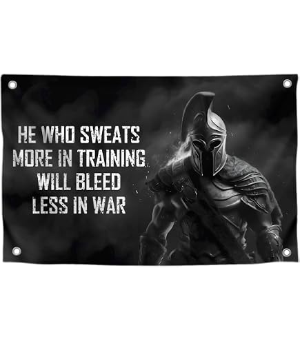 Motivations-Flagge „Prove Them Wrong“ – 1,2x1,8 M, Schwarz-weiß, Für Fitness & Man Cave