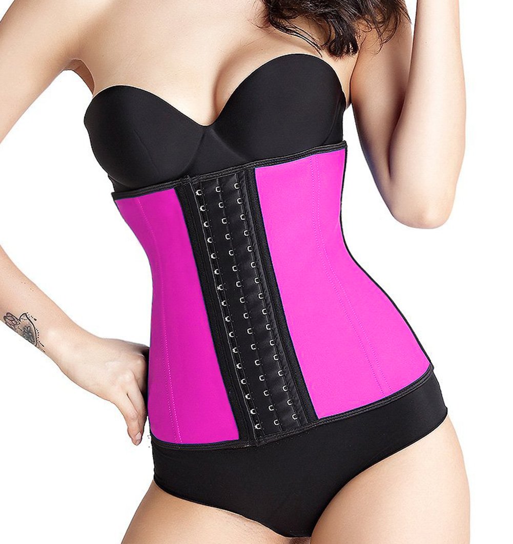 Women\'s Waist Slimming Latex Waist Trainer Corset Body Shapewear