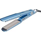 BabylissPRO Nano Titanium Ionic Hair Straightener, Professional Flat Iron For All Hair Types