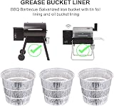 DOITOOL 12PCS Foil Tray Grease Bucket Liner for Smoker & Grill view 8