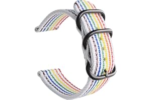uEmoh Watch Straps, Quick Release Nylon Watch Bands for Men Women, Watch Bands of Multiple Colors & Width(16mm,18mm, 20mm, 22mm)