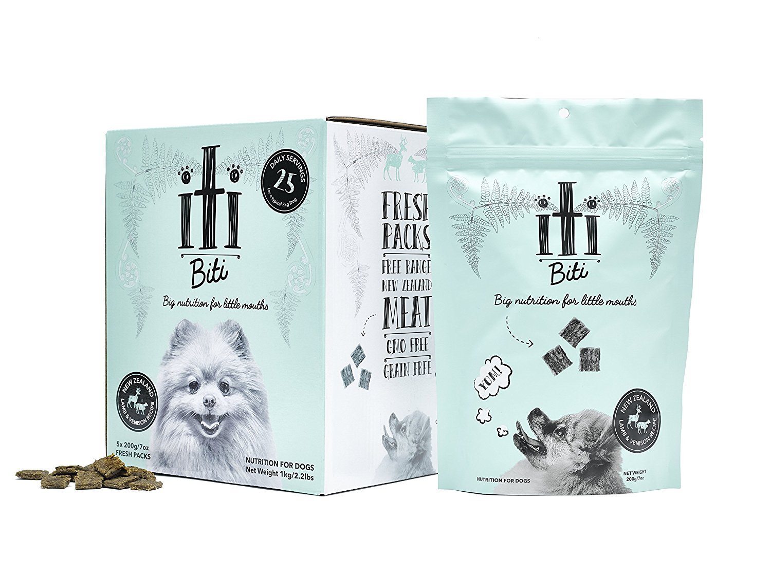 イティ (iti) ドッグフード エアドライフード ラム&ベニソン・ディナー 200g×5個 (ケース販売)商品画像