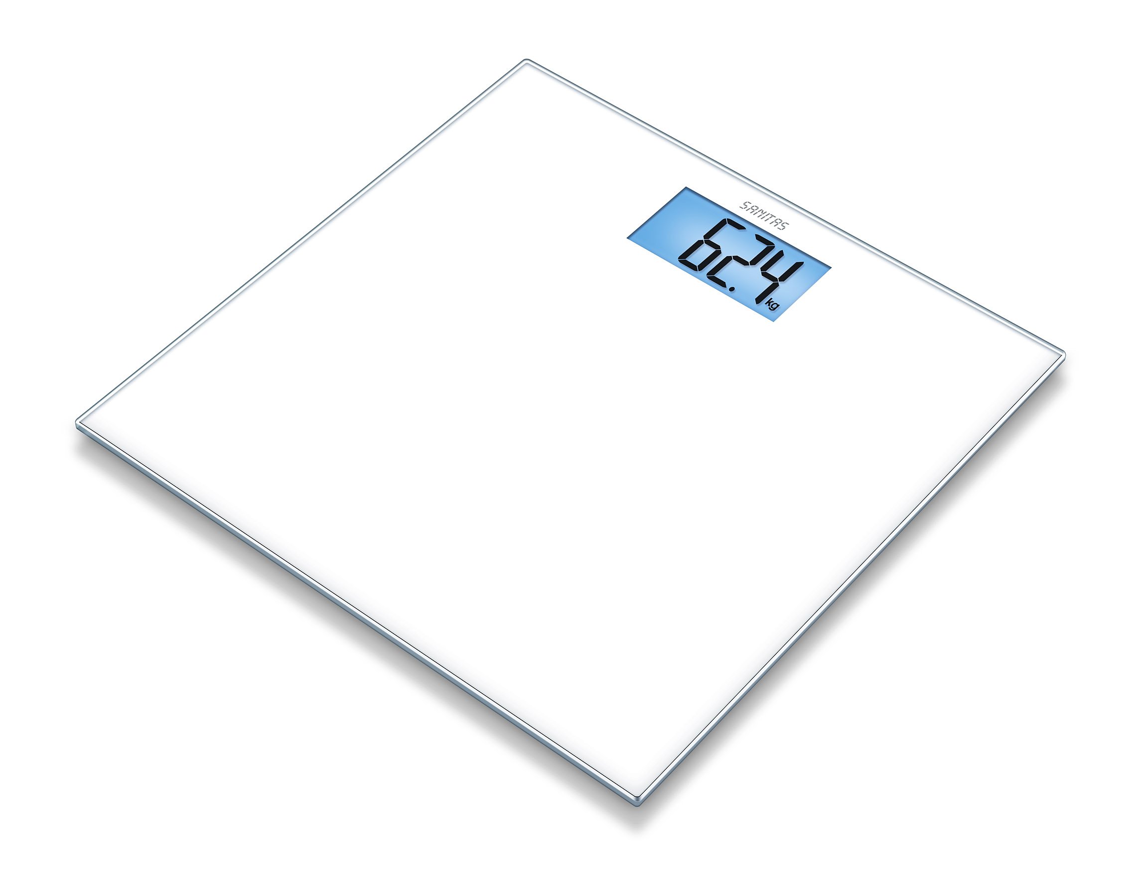 Sanitas SGS03 Pure White Glass Bathroom Scales