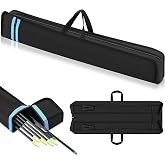 Sunnymove Arrow Case Archery 33 Inch Arrow Storage Quiver | Oxford Cloth Soft Bag with Bow Fit, Zippered, Hunting Target Shooting, Compact Outdoor Archery Practice Accessory