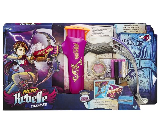 Hasbro Nerf Rebelle B1697EU4 - Charmed EverFierce Bogen, Spielzeugblaster