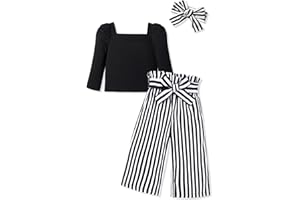 Girls Clothes Set Kids Summer Outfit Sleeveless Tie Knot Tank Top and Shorts 2 Pcs Clothing Sets 5-14 Years