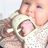 Infatot Teething Mittens Chicken Silicone Glove Baby Toy 0-6 Months Cream view 2