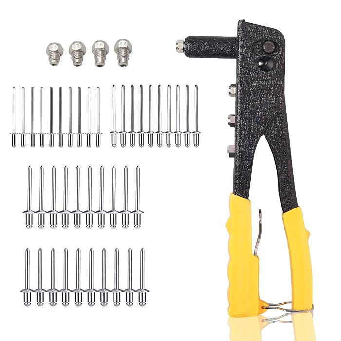 Buy CAMWAY Rivet Gun Heavy Duty Hand Rivet Nut Gun, Pop Riveter Kit