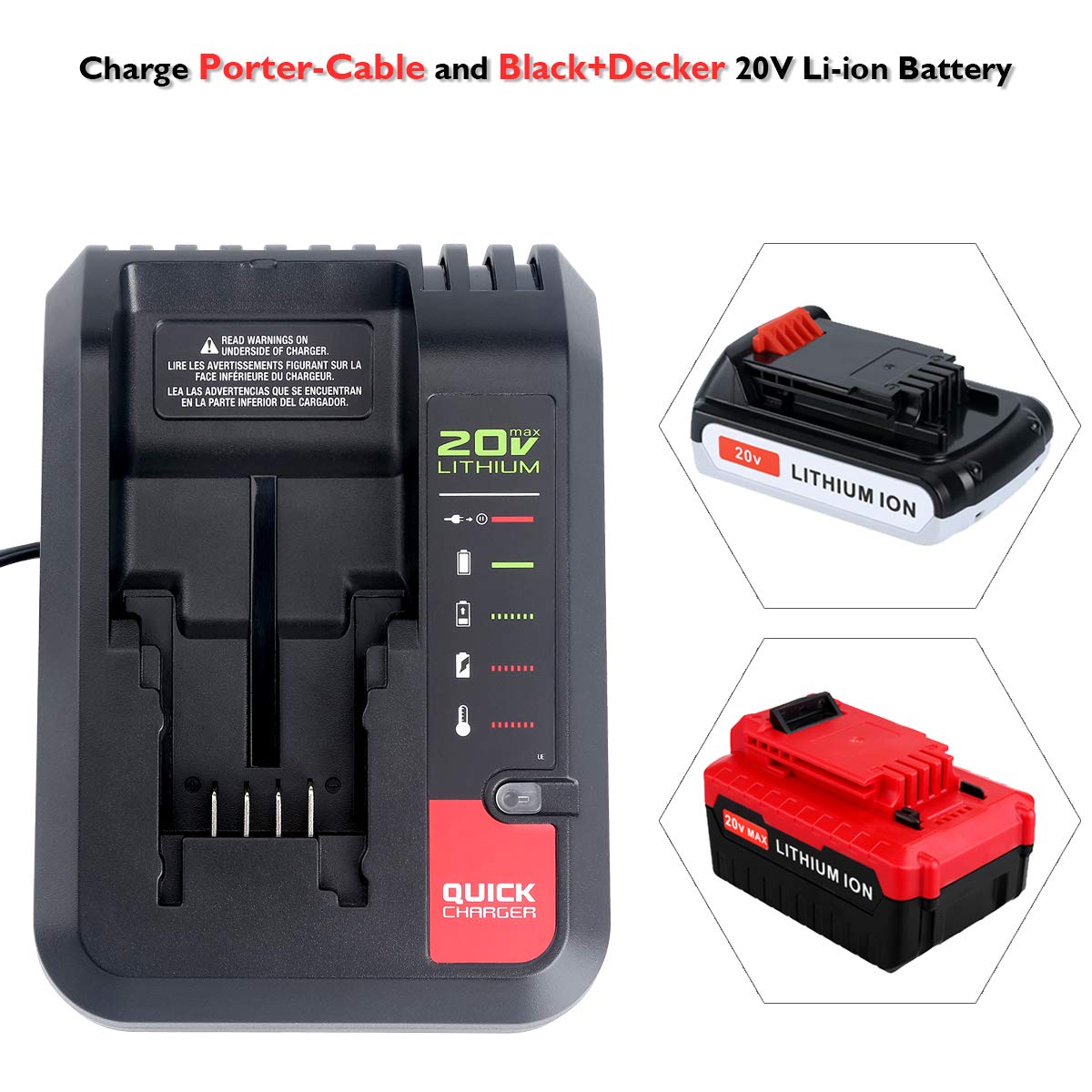 Black And Decker Lithium Fast Charger Charger Fits Black And