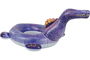 HOHQB Lifelike Inflatable Dinosaur Pool Floats Kids, Swimming Pool Ring ，Kids Pool Toys for Toddlers Ages 3-12 Boys Girls