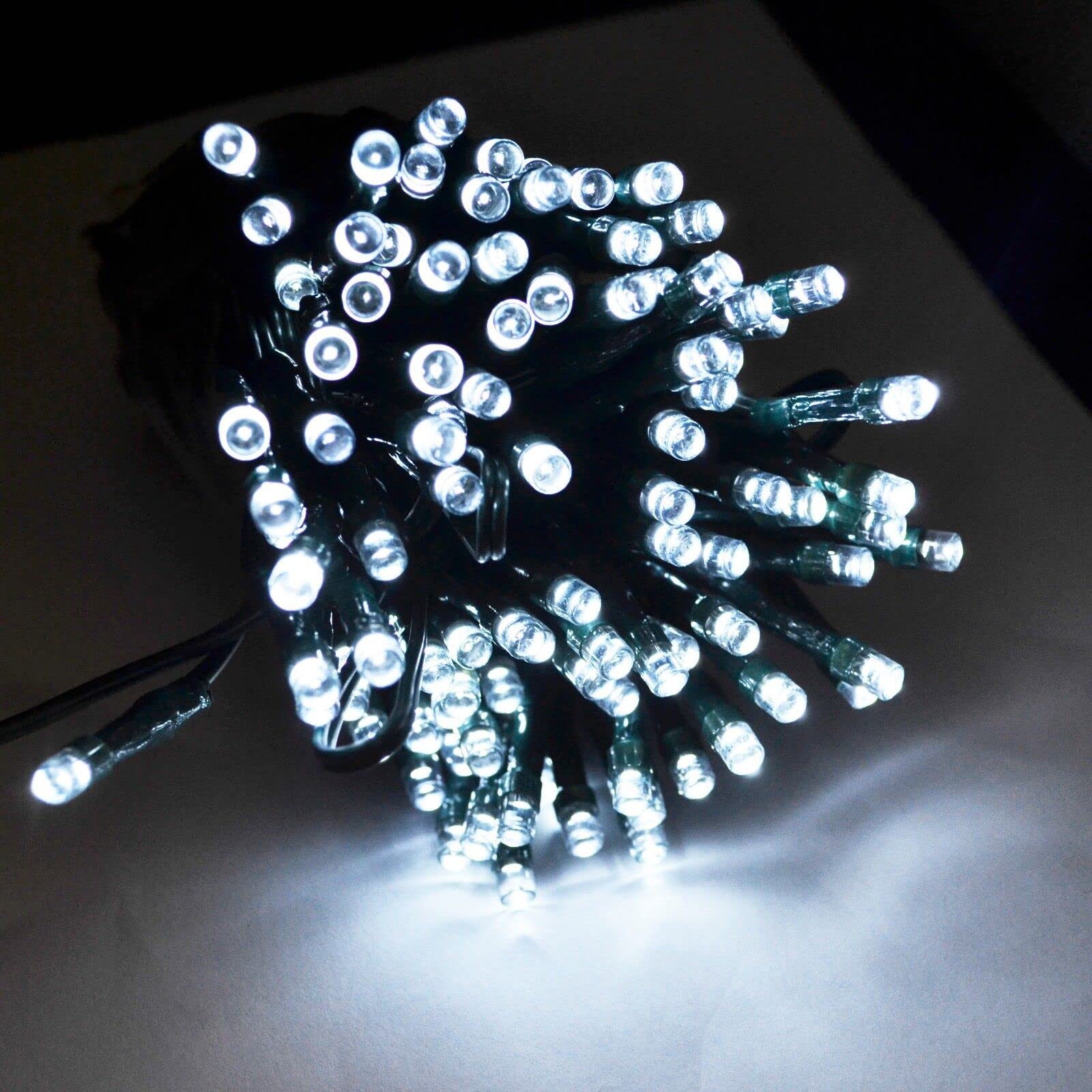 RunQiao 72ft/22m 200 Led Solar Lights Outdoor Garden Fairy String Lights Remote Control for Garden Patio Yard Home Wedding Party White Christmas Tree Lights Waterproof 8 Modes with Remote