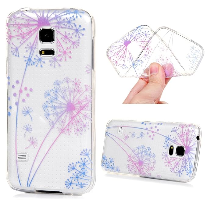 MAXFE.CO TPU Silikon Hülle Kompatibel mit Samsung Galaxy S5 Mini Handyhülle Schale Etui Protective Case Cover Rück mit Ultra 