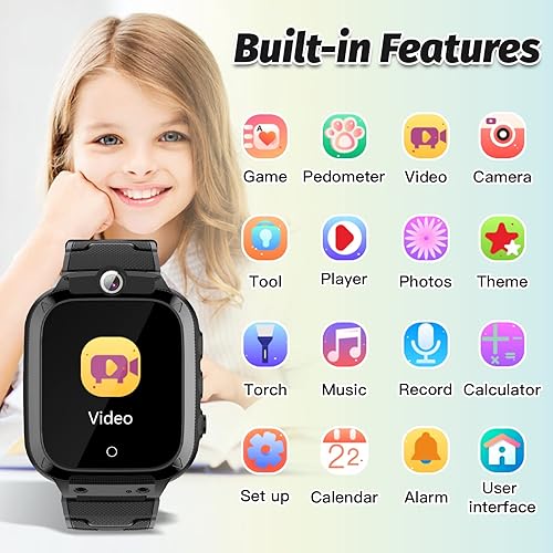 Kids Smart Watch for Girls Boys Ages 3-12 Years,Toddler Wrist