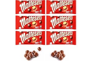 Kozy Home Maltesers Chocolate Balls 37 gram bags - Honeycomb Spheres Covered In A Creamy Layer Of Milk The Ultimate Fusion and Irresistible Crunch (In KH Packaging) (6 pack)