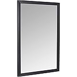 Amazon Basics Rectangular Wall Mirror 24" x 36" - Standard Trim, Black