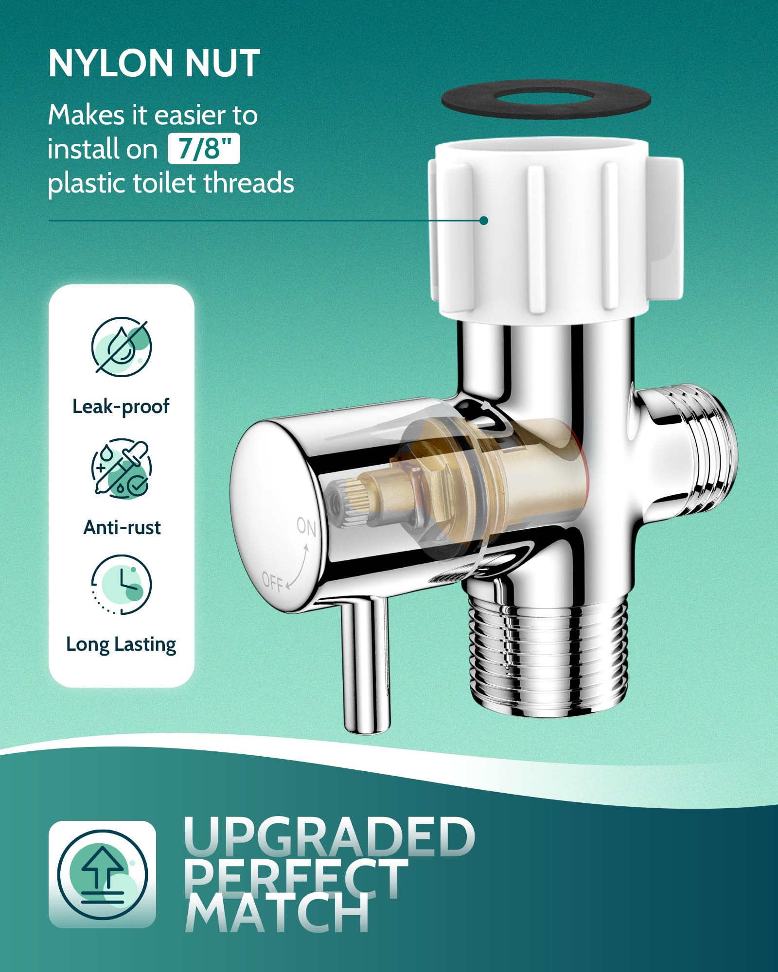 LUFEIDRA Handheld Bidet Sprayer for Toilet-Adjustable Water Pressure Jet Spray with Bidet Hose for Feminine Wash, New Premium Stainless Steel Muslim Shower Toilet Bidet Cloth Diaper Sprayer Set
