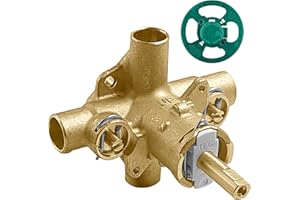 WANYOUS 2570 Shower Valve, Pressure Balancing Cycling 4 Port Tub and Brass Shower Valves with Stops Replacement for Moen 2570-1/2 Inch CC Connections, For moen Trim Kit, Includes 1222 cartridge