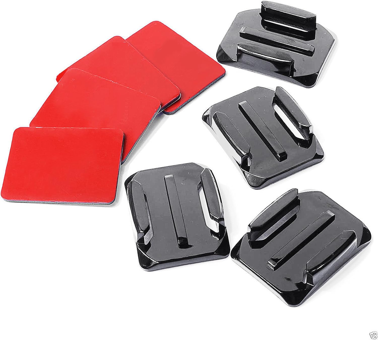 SHOOT Helmet Accessories Kit Set 12x Surface Mounts + 12x Adhesive Stickers Sticker Pads for GoPro Hero 12/11/10/9/8/7/6/5/4/3+/3 Hero Session SJ4000 SJ5000 Action Cameras - Image 3
