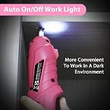 MQFORU Cordless Screwdriver 3.6V 48 in 1 Kit Dual Handle LED USB view 5