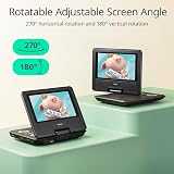 Yoton 9.5 Inch Portable DVD Player with 7.5 Inch Swivel Screen 6 Hours view 5