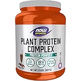 NOW Foods Sports Nutrition, Plant Protein Complex 22 Grams, Chocolate Mocha Powder, 2-Pound
