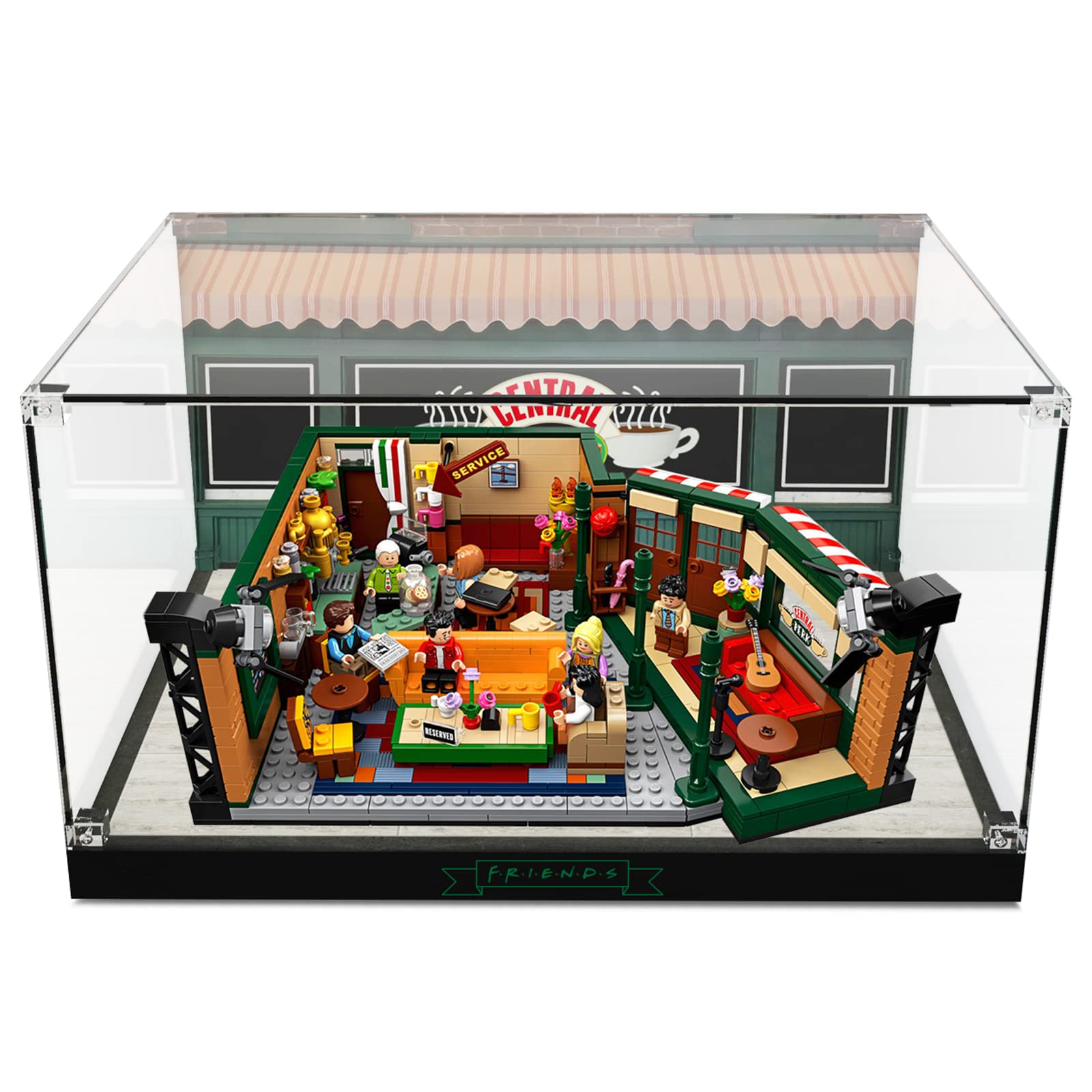 Photo 1 of PIPART Acrylic Display Case for Lego 21319 Friends Central Perk Building Kit, Dustproof Clear Display Box Showcase (Lego Set NOT Included)