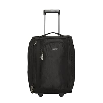 BagsRUs Polyester 21 cms Black Softsided Cabin Luggage (CA111FBL)