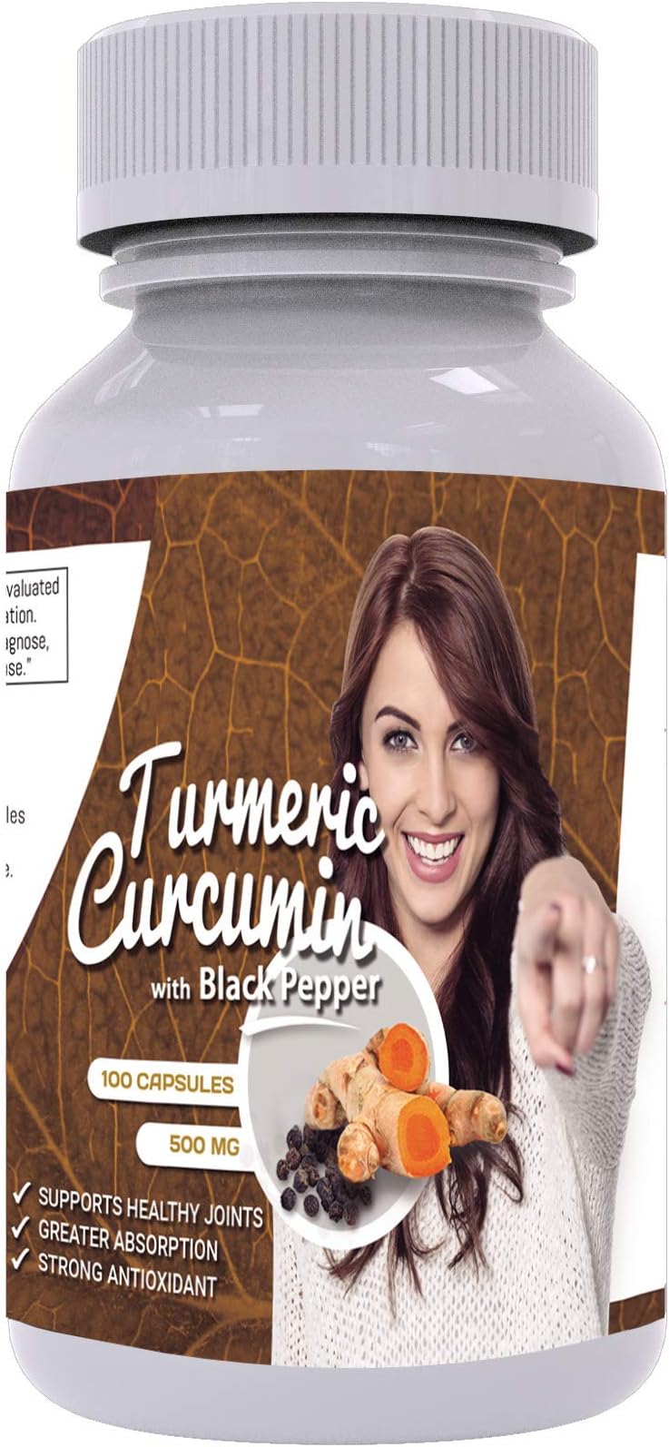 Turmeric Curcumin and Black Pepper Extract Capsules - 1000 mg per Serving - Natural Anti-Inflammatory and Antioxidant - Joint Health - Superfood from Perú