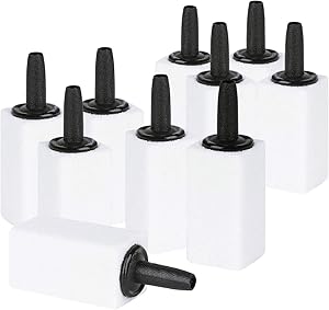 Pawfly 1.2 Inch Air Stone White Cuboid Bubble Stone Diffuser Bubbler Airstones for Aquarium Fish Tank and Pump, 10 Pack