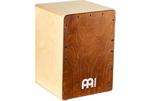 MEINL PERCUSSION Meinl Cajon Box Drum with Internal Snares - MADE IN EUROPE - Almond Birch Frontplate / Baltic Birch Body, Compact Size, 2-YEAR WARRANTY (JC50AB)